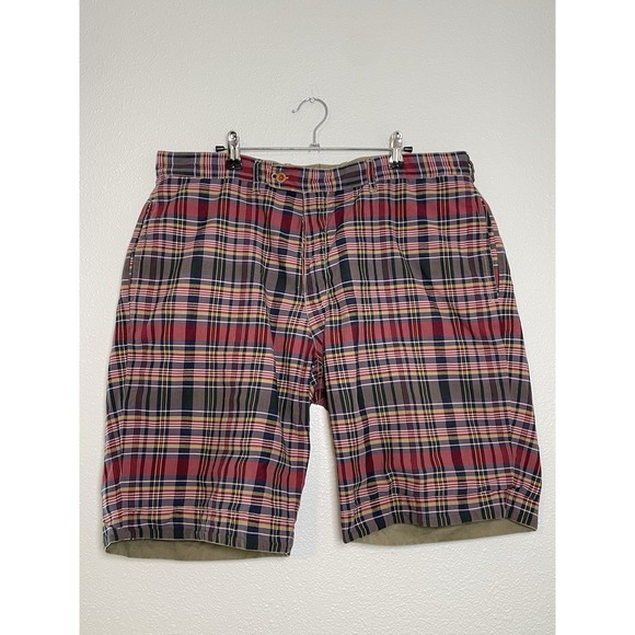 Polo Ralph Lauren Other - Vintage Polo Ralph Lauren Reversible Shorts 37 Khaki Plaid‎ Y2k Preppy No Tags